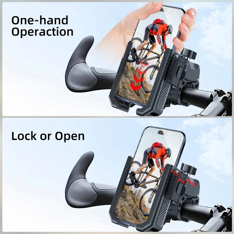 

Крепление для телефона на мотоцикле и велосипеде 360° ° Вращающийся держатель для телефона для горного велосипеда, подставка для мотоцикла, нескользящий велосипедный кронштейн для Iphone