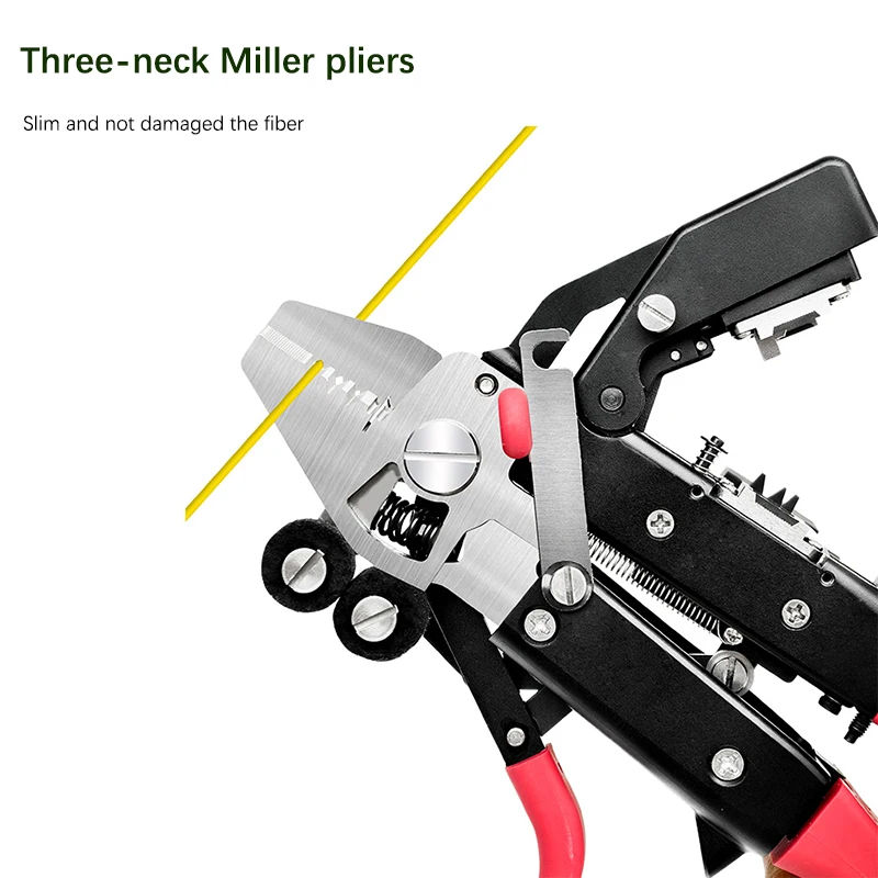 MC-16 Signal Fire Multi-Functional Optical Fiber Stripper High Quality One-Step FTTH Drop Cable Cleaver for Fiber Optics