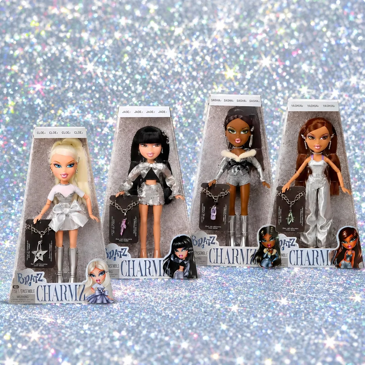 poupee-de-mode-bratz-charmz-tenue-argentee-a-paillettes-figurine-d'action-de-collection-presentoir-de-bureau-cadeau-pour-collectionneurs-adultes