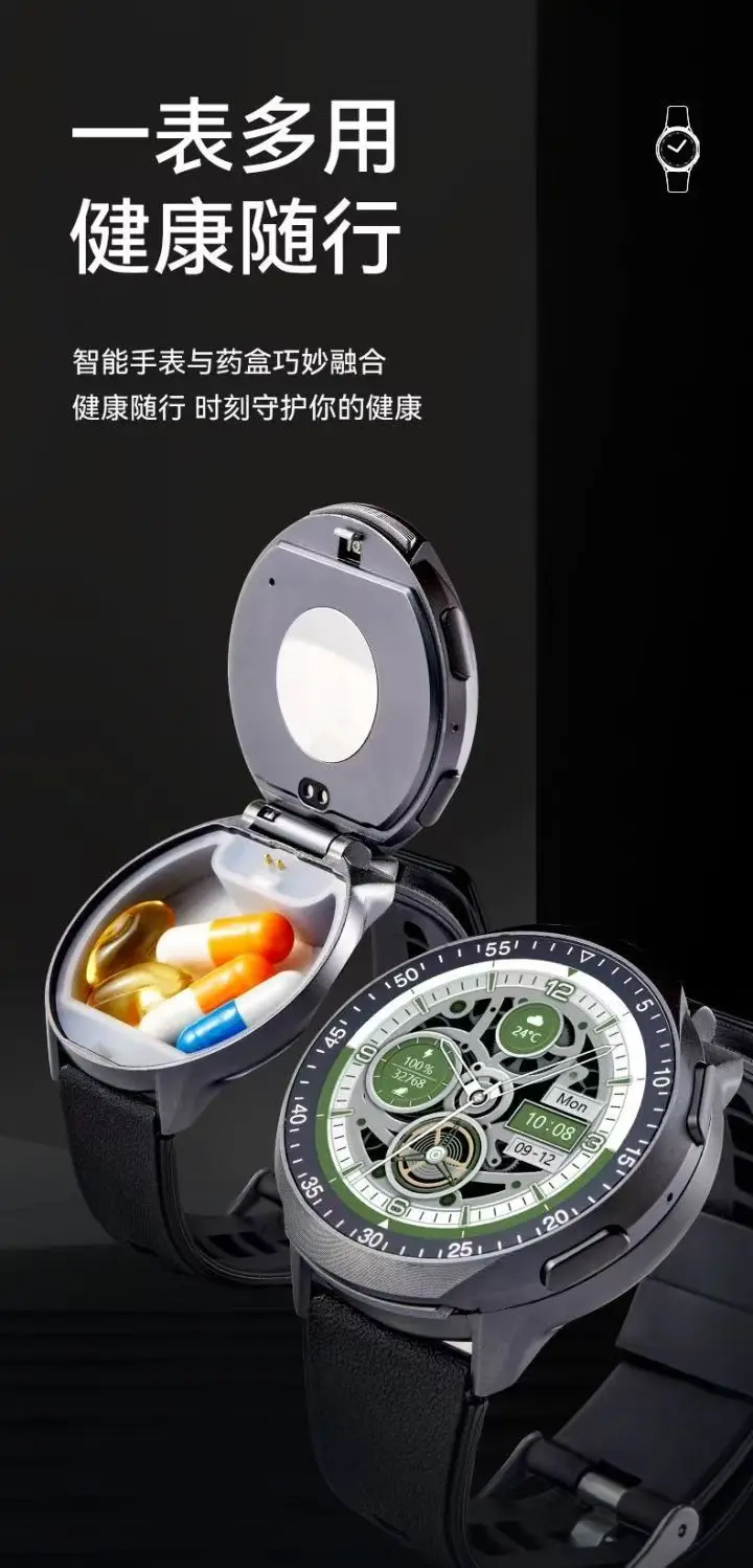 Creative Portable EDC Hidden Safe Watch Multifunctional Medicine Box Tool