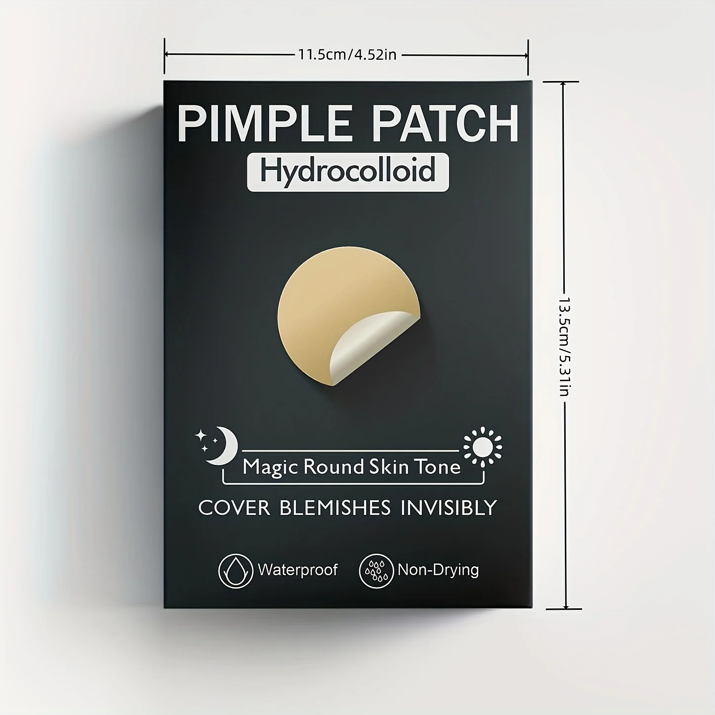 36 / 360 Plastrów na Trądzik, Absorbuje Pryszcze i Wypryski, Hydrokoloidowe Plastry na Trądzik do Zakrywania Pryszczy i Niedoskonałości.