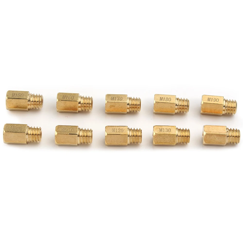 10 шт., шестигранные главные струи для карбюратора MIKUNI VM/TM/TMX 100 110 120-190