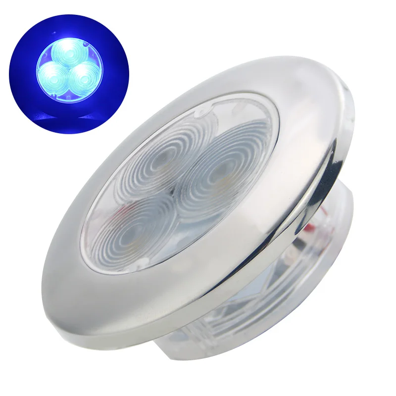 LED Ceiling Light Blue/Red/White Color Waterproof IP66 Suitable For Boat Marine /RV/Yacht/Camper/Car Light/Room Decoration Light