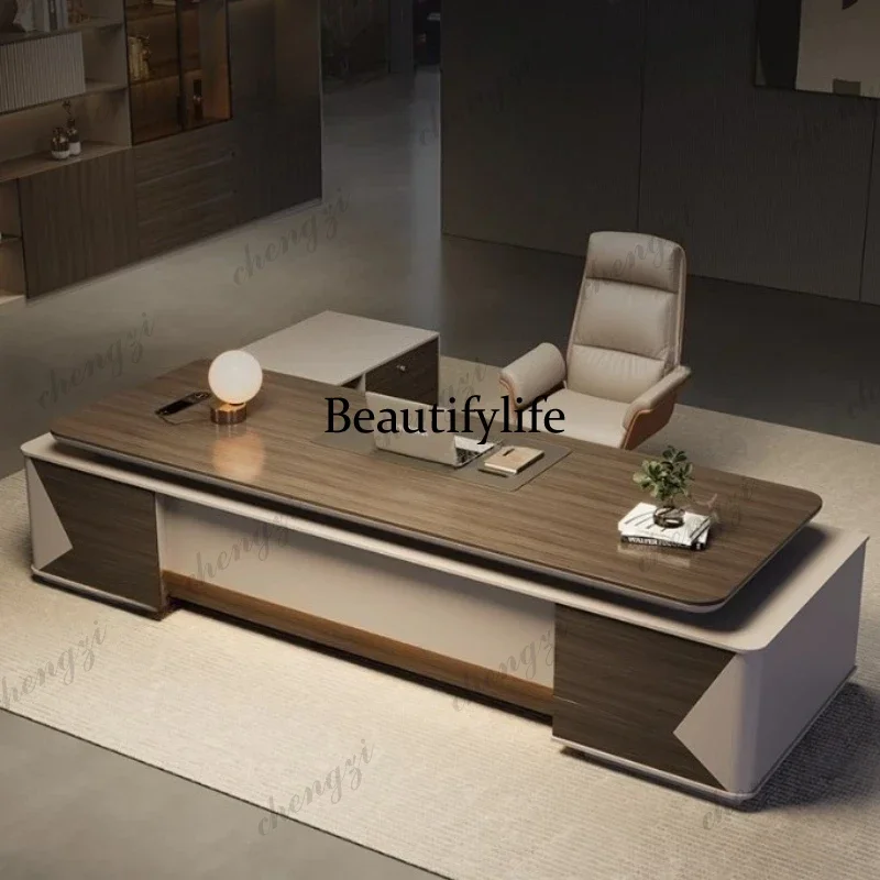 A68 Luxury decoration WorkDesk With Drawers ComputerDesk Modern L Shape Computer Desk With Storage Executive Desk Office Furnitu