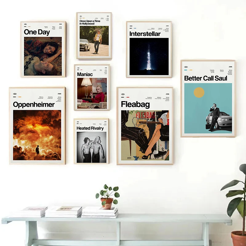 Modern Movies and TV dramas Collection Poster Fleabag Hacks Maniac Severance Prints Canvas Wall Art Pictures Home Room Decor