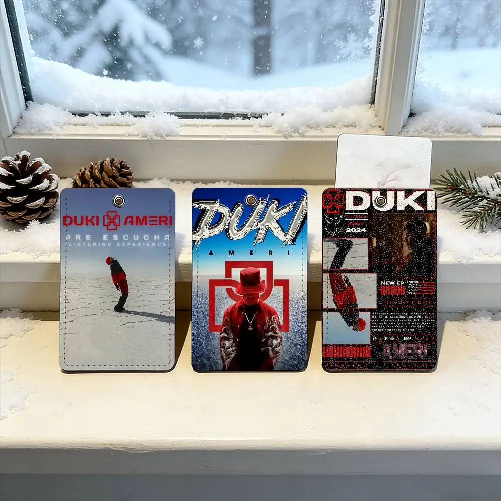 مغني الراب DUKI AMERI 2024 الأكثر مبيعًا غطاء بطاقة هوية حافلة الطالب باب الوصول إلى المدرسة بطاقة الائتمان الواقية