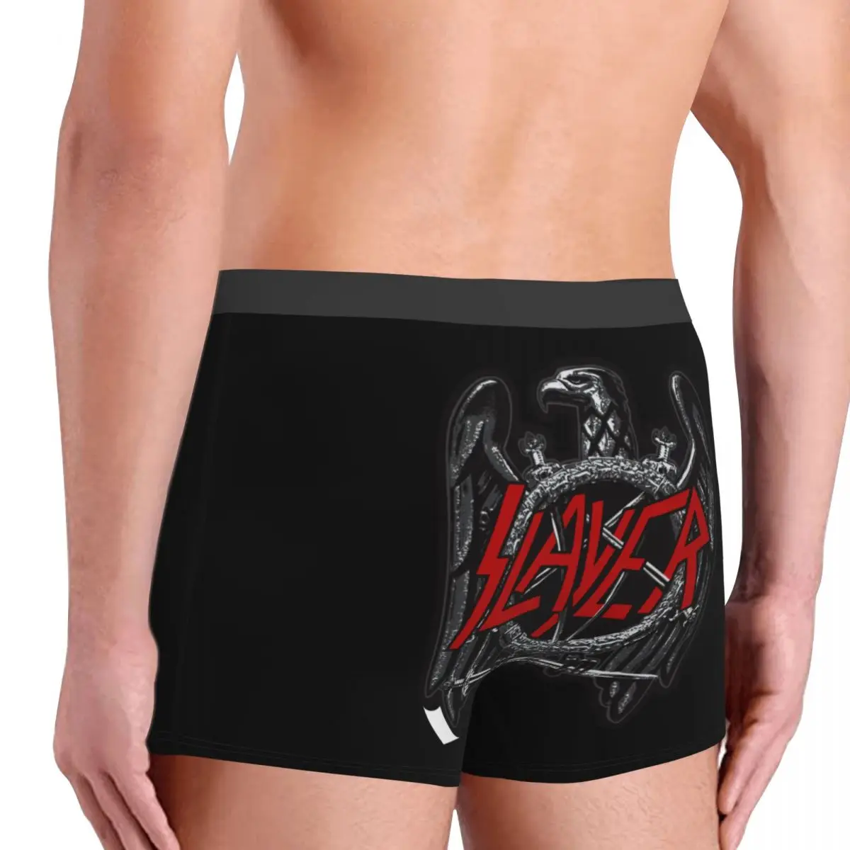 Slayers Logo Underwear Men Print Customized Heavy Metal Thrash Boxer Briefs Shorts Panties Soft Underpants