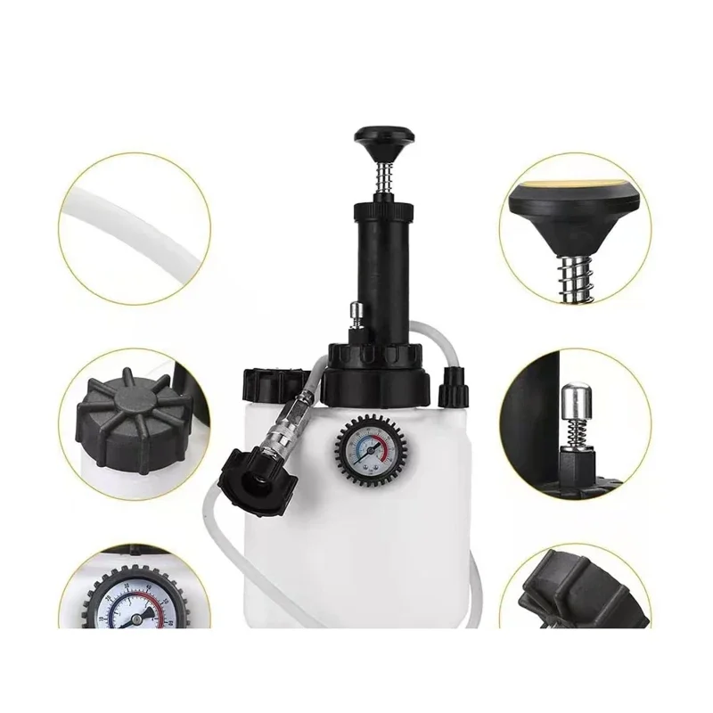 3L Car Brake Oil Pot Replacement Tool Manual Brake Oil Bleeder Fluid Replacement Auto Tool Oil Pump For Car Motorcycle image 2