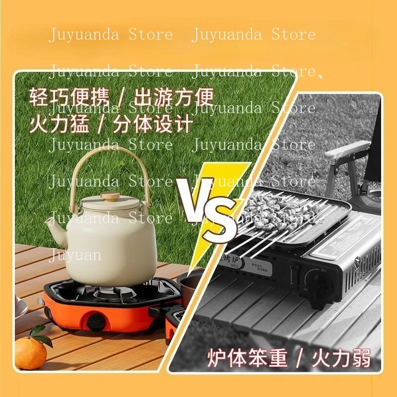 Outdoor Picnic Stove Car Outdoor Tea Cassette Stove Camping Boiling Water Folding Cooking Utensils Cooking Utensils Cooking