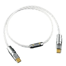Type C To C Cable OCC Silver Plated USB A B Port OTG Cable for Mobile Phone Computer Sound Card Decoder Printer