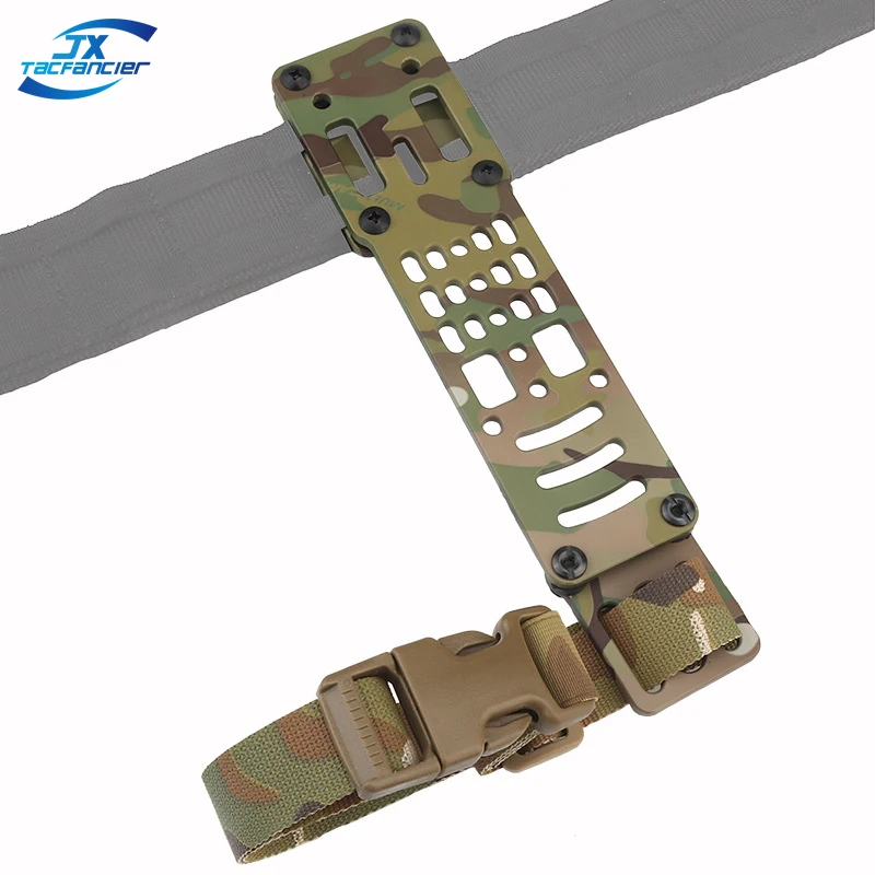 

Tactical Modular Holster Adapter 3 Hole Holster Attachment MHA Leg Strap Kit MOLLE Battle Belt QLS MLS ELS Hunting Accessories