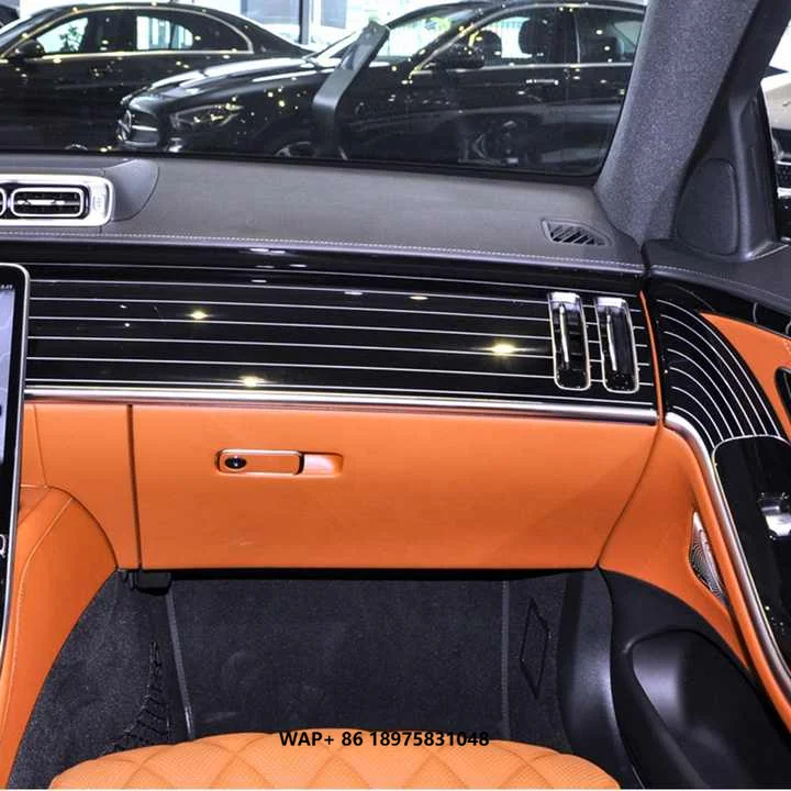 

W223 S-Class Piano Black Trim Kit - Carbon Fiber Interior Panels, Plug-and-Play for Edition