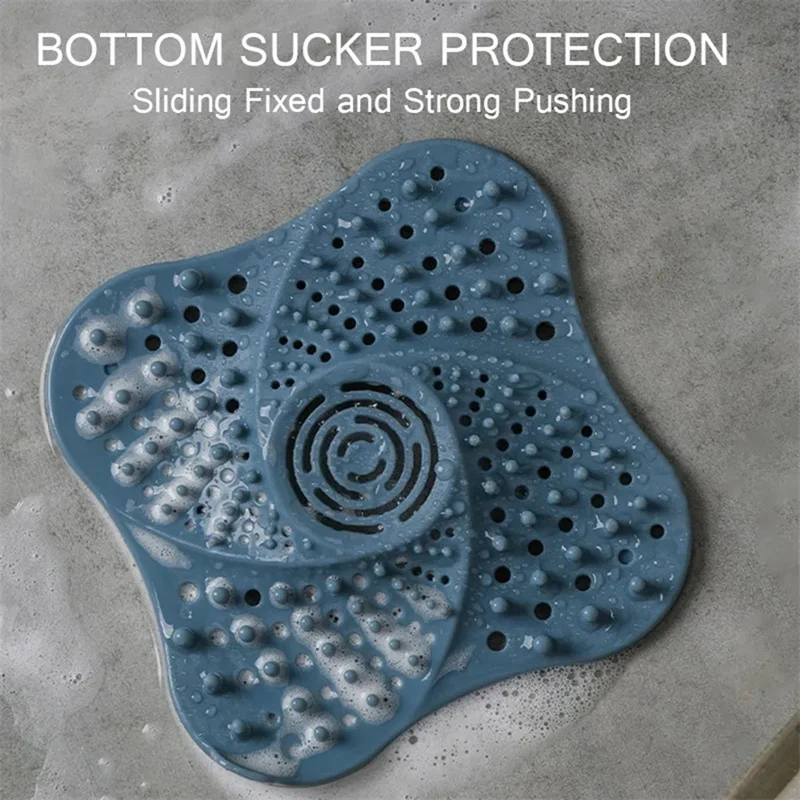 Shower Hair Filter Stopper Anti-blocking Hair Catcher Strainer Sewer Bathroom Floor Drain Cover Kitchen Sink Deodorant Trap Plug