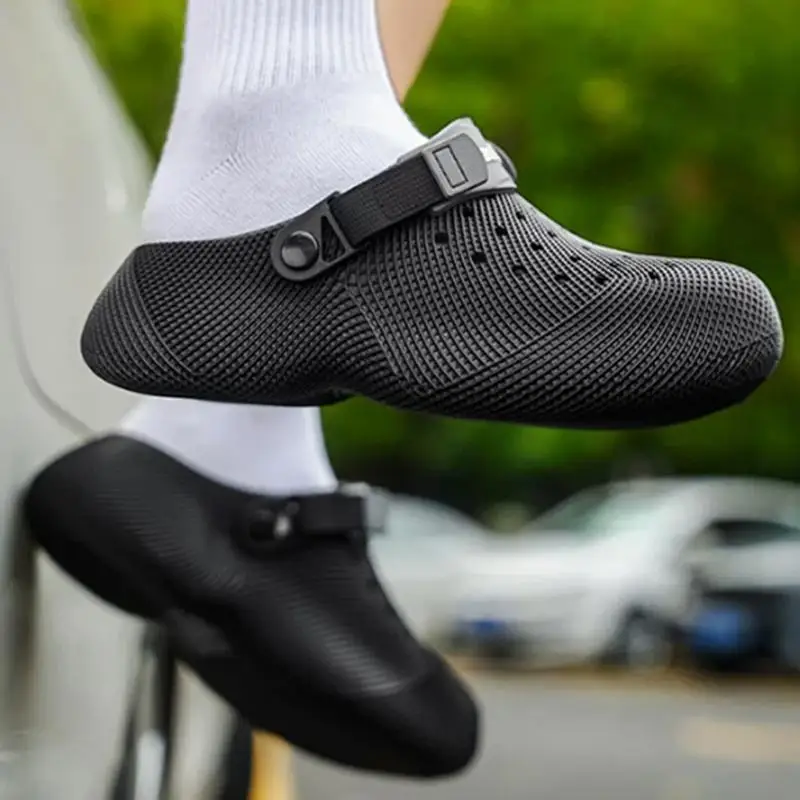 Herren Soft Cloud Plateau-Clogs mit dicker Sohle – Sommer 2026 Rutschfeste, wasserdichte Strand-Sandalen für Männer – Bequeme Fahrerschuhe – Detail 7