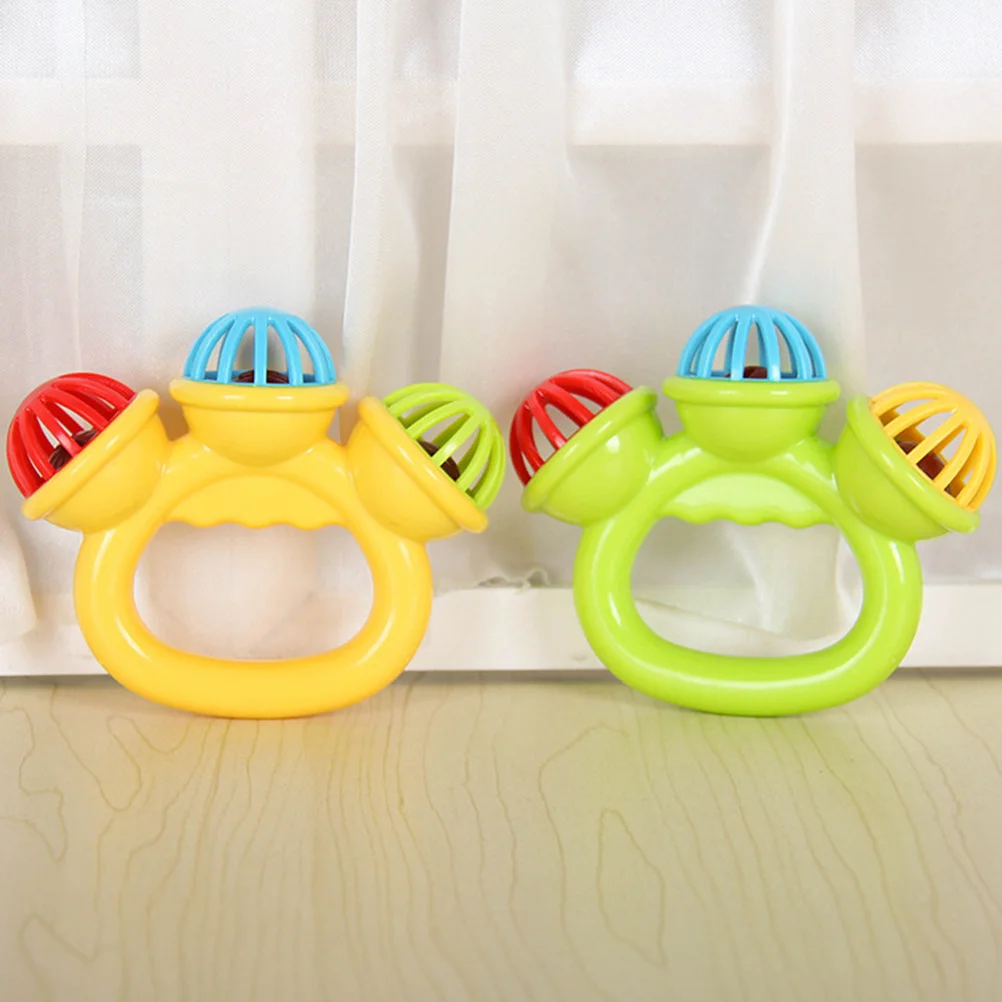 5 pçs chocalho de mão do bebê recém-nascido anel shaker sensorial dentição mastigar aperto educação precoce infantil calmante pacifying