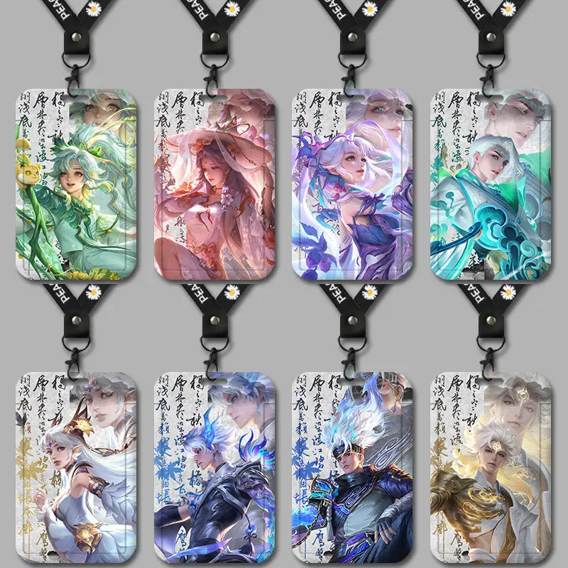 porta-cartoes-elegante-para-campus-estilo-masculino-com-pingente-de-gato-li-bai-han-xin-em-resina-carteira-para-cartao-de