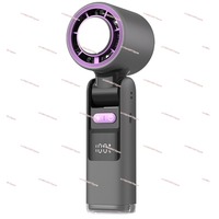 2025 new 100-speed high-speed handheld fan, mini usb charging folding portable turbo fan