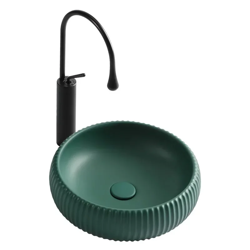 

Creative styling designer black gray green washbasin wash face washbasin art practical goods