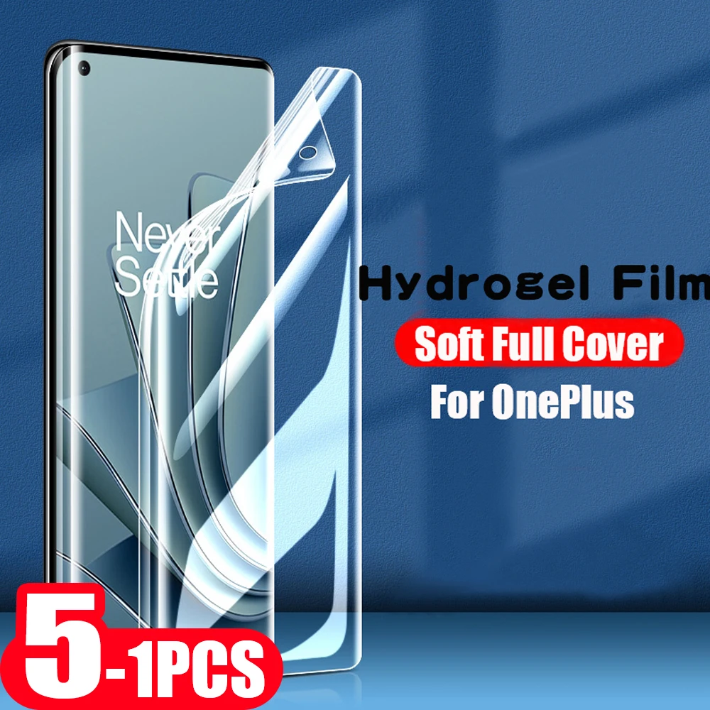 5-1Pcs screen protector For Onepuls 11R 10R 9R 10T 9RT 9E full cover 10 9 8 pro 8T plus ACE racing hydrogel film 9D Not Glass