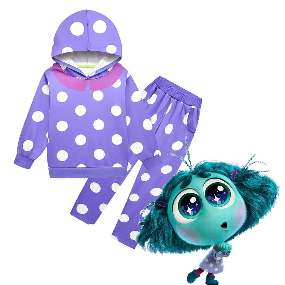 Inside Out 2 بدلة حسد لشخصيات فيلم ديزني زي لعب للأطفال أرجواني يومي غير رسمي بدلة الهالوين التأثيرية دمية الحسد #1