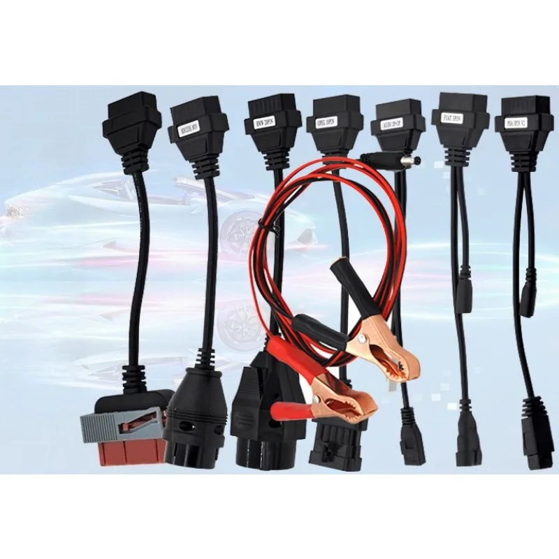 

8 in 1 Multi-Pin OBD2 Extension Cable Diagnostic Cable for DS150 TCS AUTOCOM CDP Durable Adapter Kit for Car Fault Detection