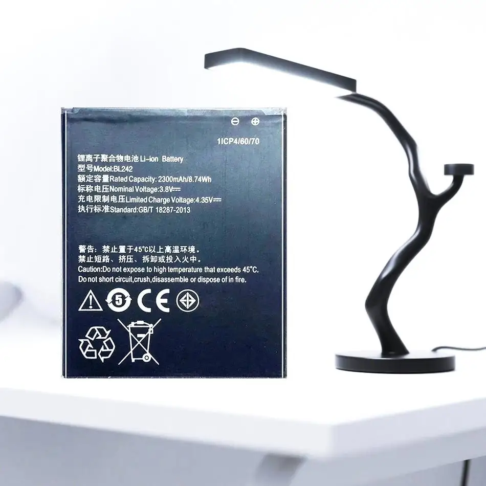 

For Lenovo A6000 A6010 Plus K3 K30 Lemeng K30-T K30-W 2300Mah Stable BL242 Mobile Phone Battery High Performance