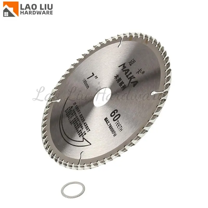 7 بوصة 180 مللي متر شفرة منشار دائري 60 أسنان أسطوانة تقطيع الخشب لقطع اللوح الخشبي الصلب الناعم والخشب الرقائقي قاطع الخشب #2