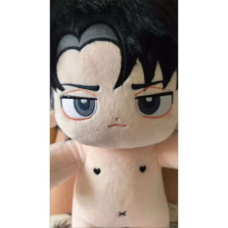 Peluche de 40cm Levi Ackerman, muñecos de algodón de vestir, Anime Attack on Titan, marionetas de peluche, juguetes para niños y adultos, regalos coleccionables