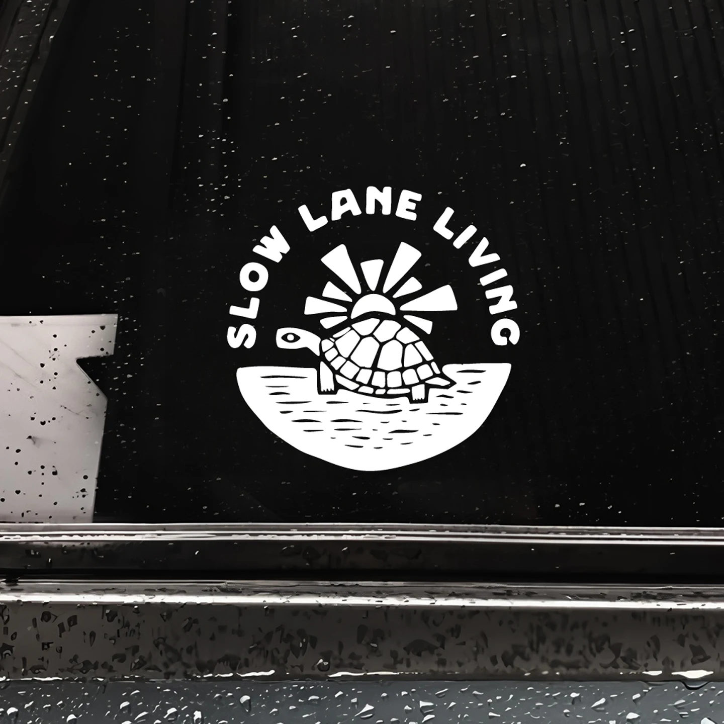 

Slow-paced turtle car sticker, rear bumper car window decoration sticker, reflective motorcycle sticker.