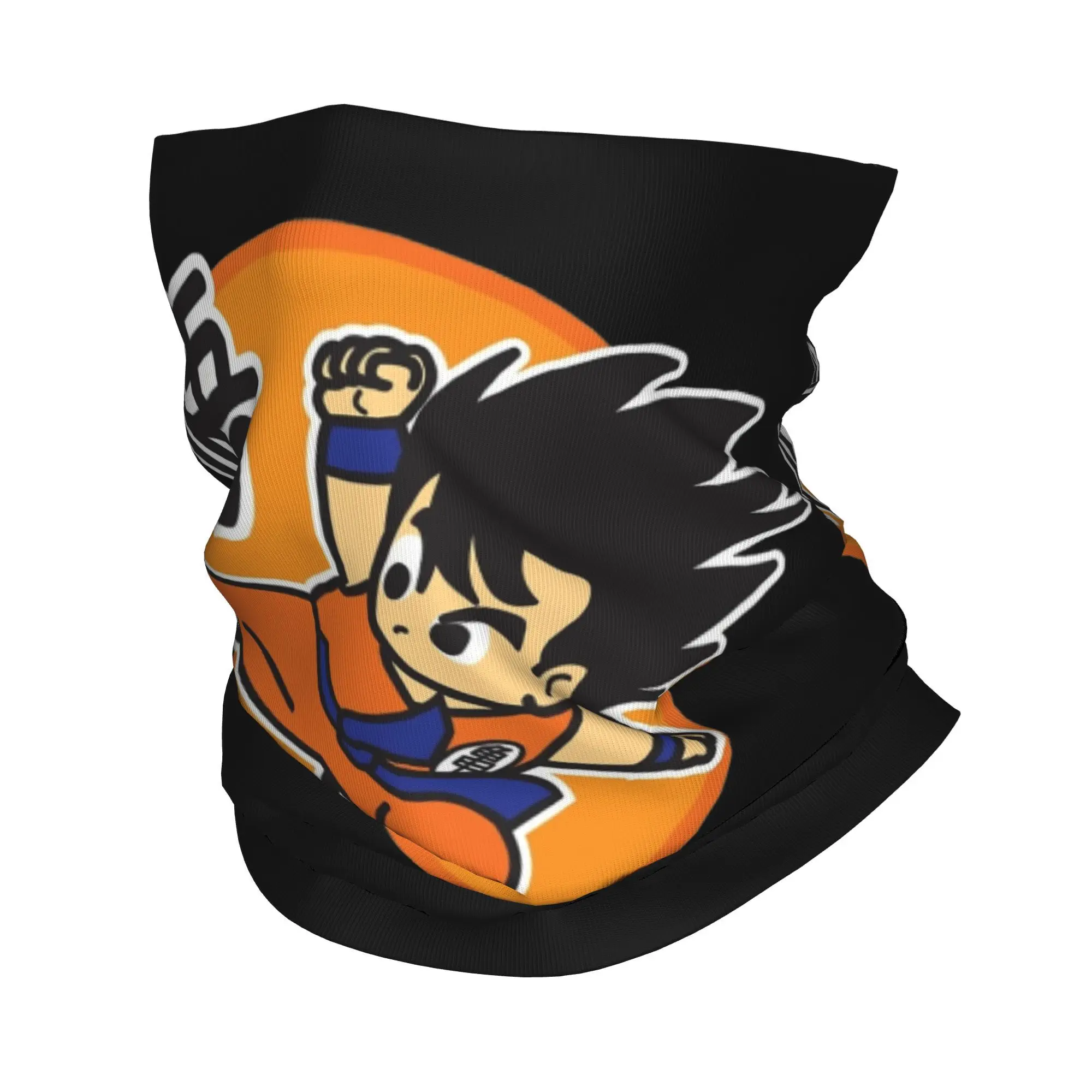 Flying Kick Goku Bandana Neck Gaiter Printed DBZ Dragon Ball   Magic Scarf Multifunctional Balaclava Hiking Adult Windproof