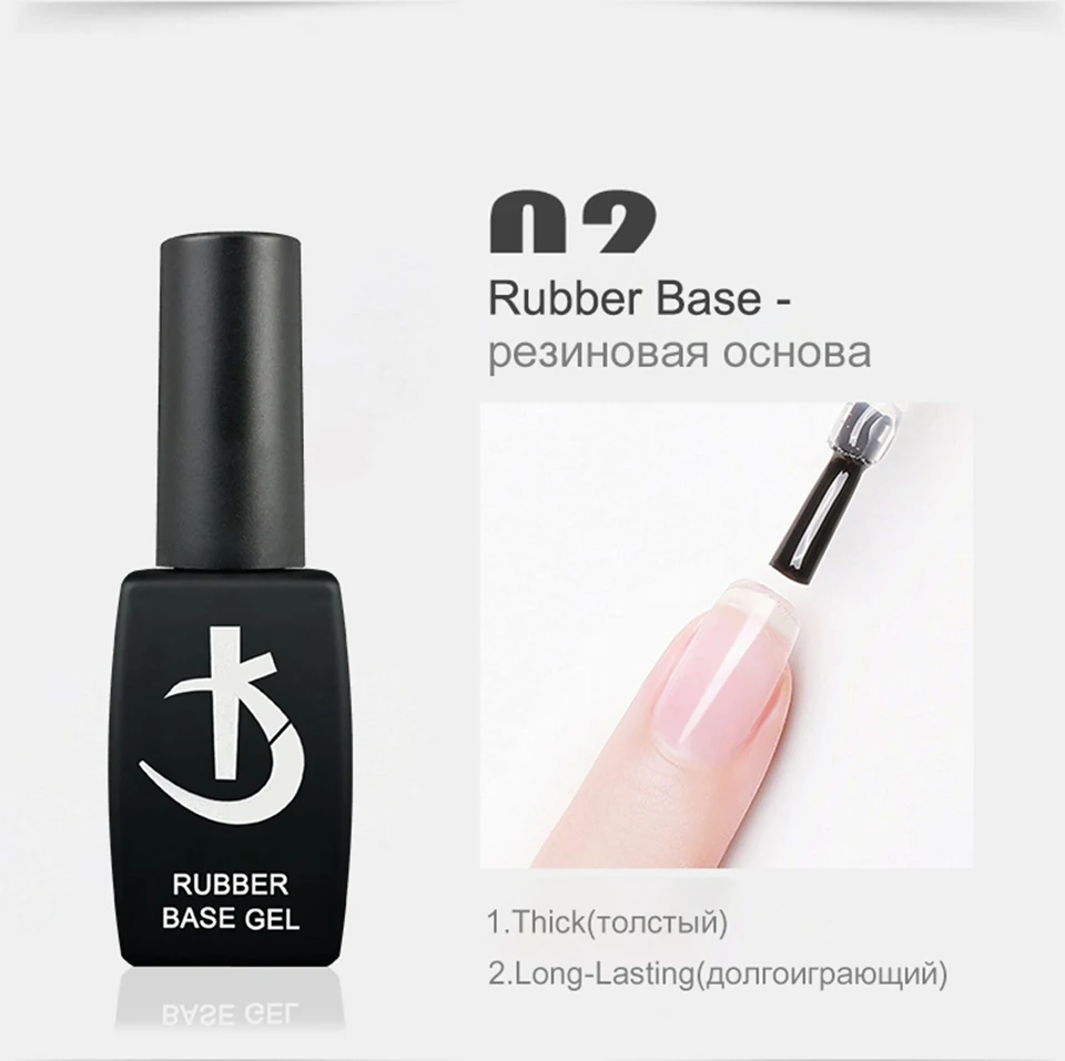 KODI JYJ Basis- und Überlack für Gel-Nagellack Säurefreier Primer Hybrid-Lack Semi-Permanent Matt-Top Coat Dicke Gummi-Basis – Detail 3