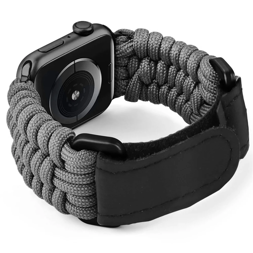 For apple watch ultra 2 49mm band 44mm 40mm 45mm 41mm 42mm 49mm Nylon Braided Outdoor Bracelet iWatch Series 3 4 5 SE 6 7 8 9