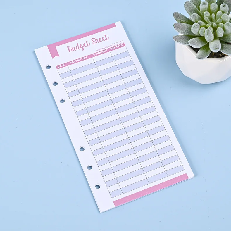 A6 A5 Loose Leaf Notebook Refill Spiral Binder Inner Page Line Dot Grid Inside Paper Stationery