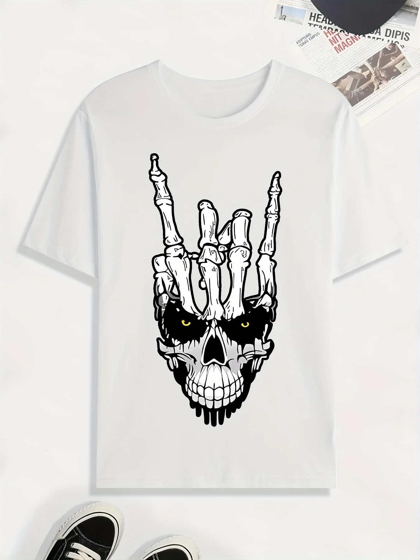 Men's stylish casual printed short-sleeved T-shirt  2026 new men's extra-large T-shirt  Comfortable and breathable in summer