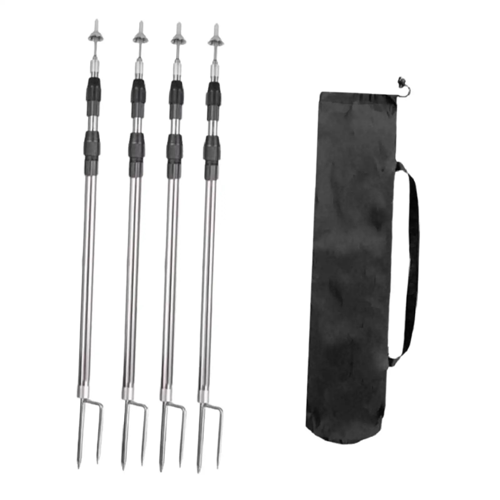

4 Pieces Camping Tarp Poles Accessories Tent Poles for Awning Garden Camping