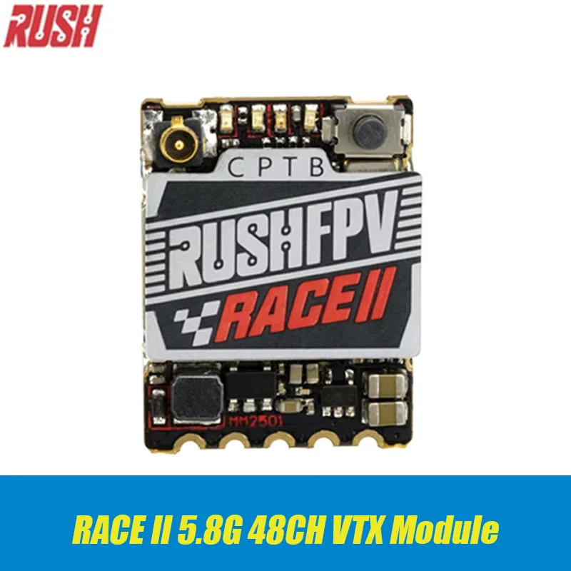 RUSHFPV RUSH TANK RACE 2 RACE II 5.8G 48CH PitMode 25mW 100mW 200mW Max Adjustable SmartAudio FPV VTX 20X15mm for RC FPV Drone