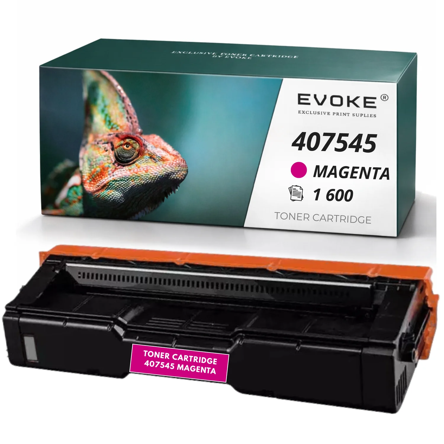 Evoke compatibele toner voor Ricoh Spc250E Spc261M 407545 Spc250E Spc261M Magenta 1600 pagina's Aficio Sp C250E C250Dn C50Sf C250Sf