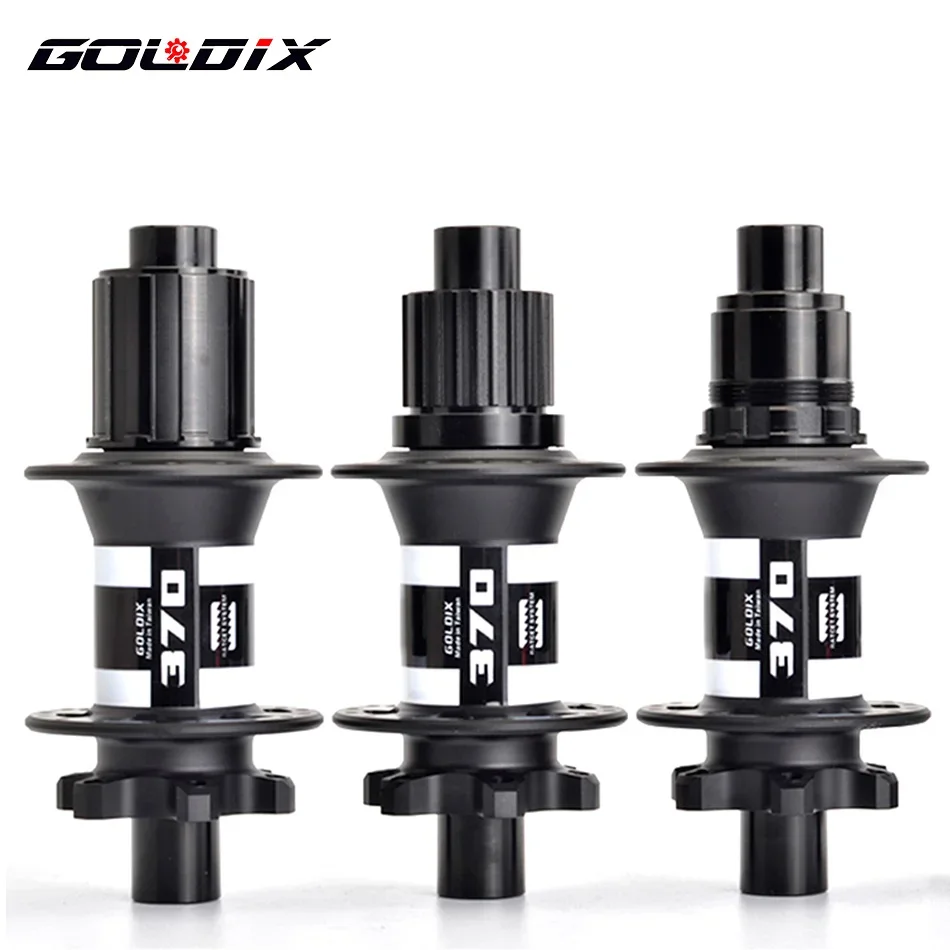 GOLDIX GDX370 Bike Hub Sealed Bearing 6 Bolt Disc Brake J-Bend spoke 32 Hole Ratchet 36T BOOST MTB Hub