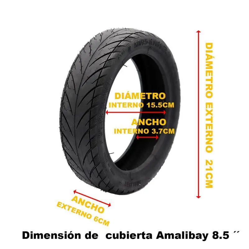 Amalibay Scooter Tire City Road for Xiaomi M365 1S Pro Pro 2 Mi 3 Gotrax Gxl V2 S2 Hx-X7 X8 Scooter 8.5 Inch Tyre Anti-Slip