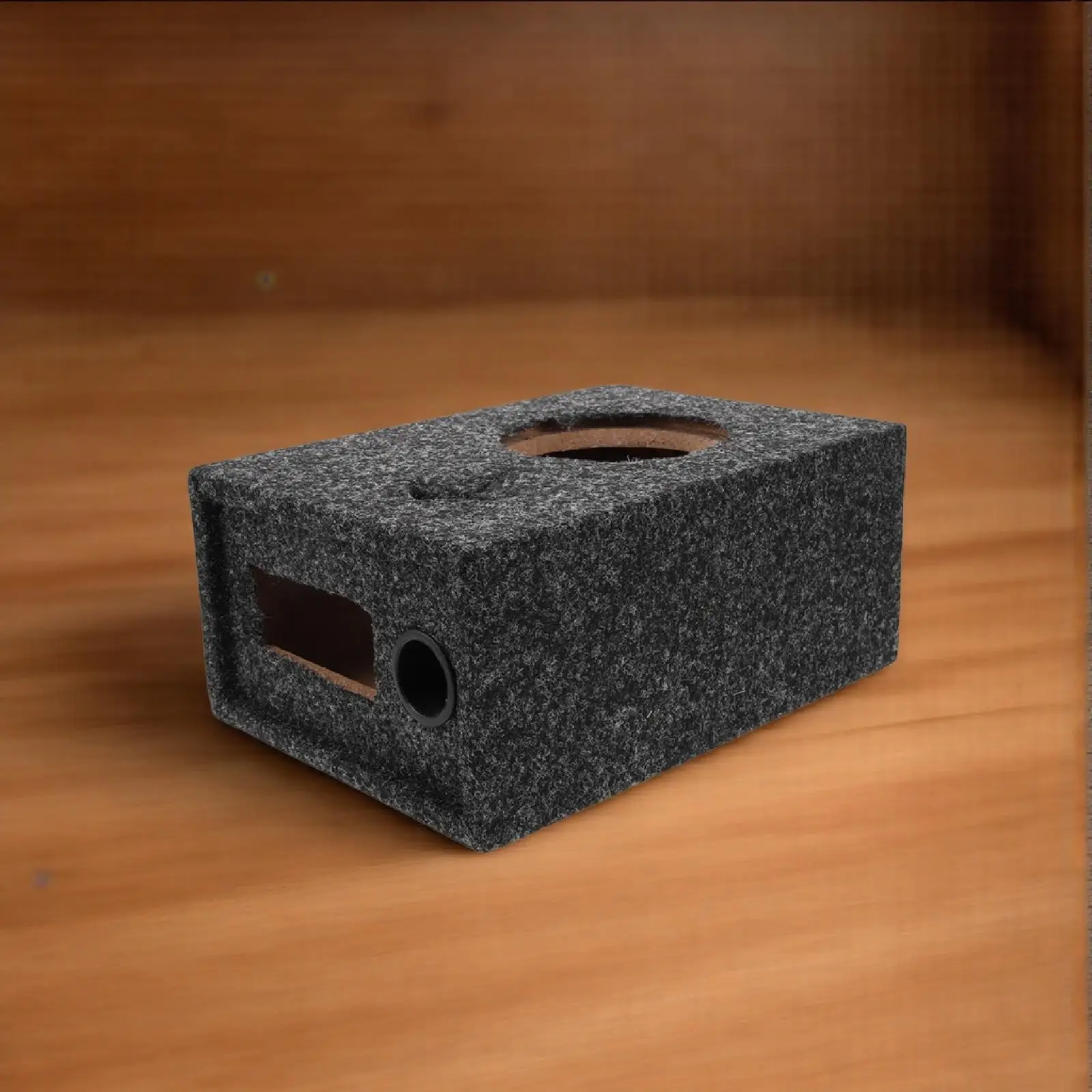 

6.5 Inch Universal Car Speaker Enclosure Wooden Subwoofer Chamber Heavy Duty Carpet Covered Diy Installation Auto Upgrade