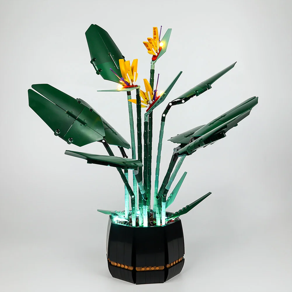 LED Light Set For Creator Expert 10289 Bird of Paradise Bouquet Potted Plant Model Building Blocks Only Lighting Kit No Model