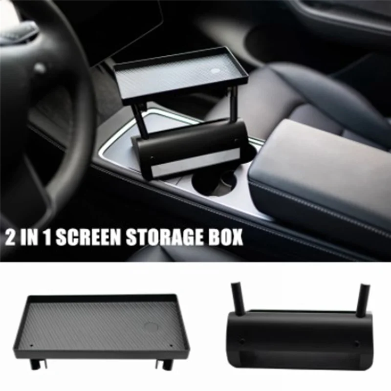 Magnetic Storage Box Screen Rear Storage Box Hidden Storage Car Accessories for Y