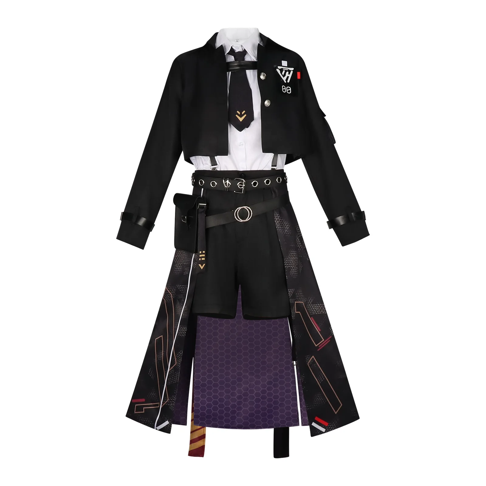 

Black battle suit 2D Halloween cosplay game anime costume set