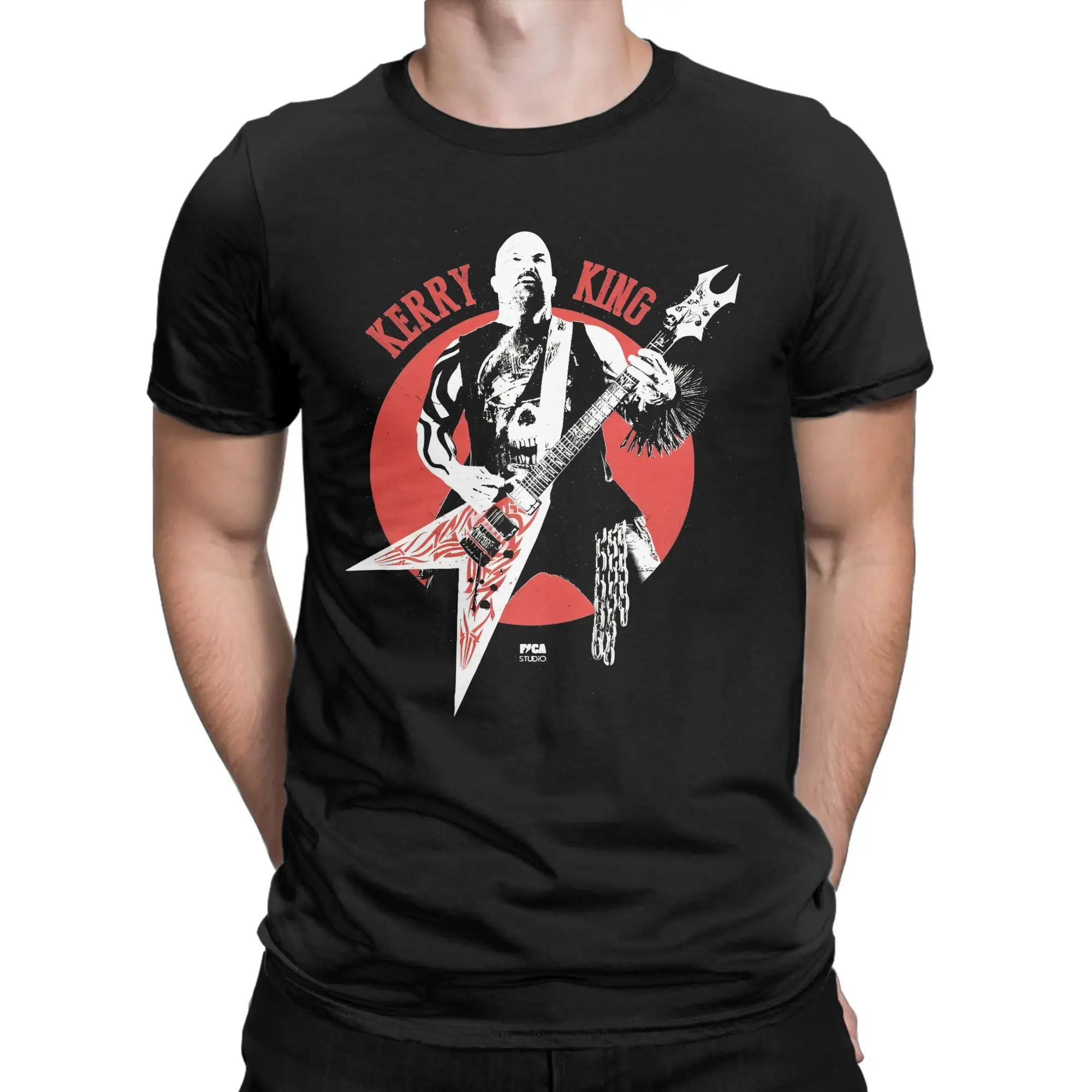 

KERRY KING slayer band Printed T Shirt Men Women Cotton Tee Shirt Clothing