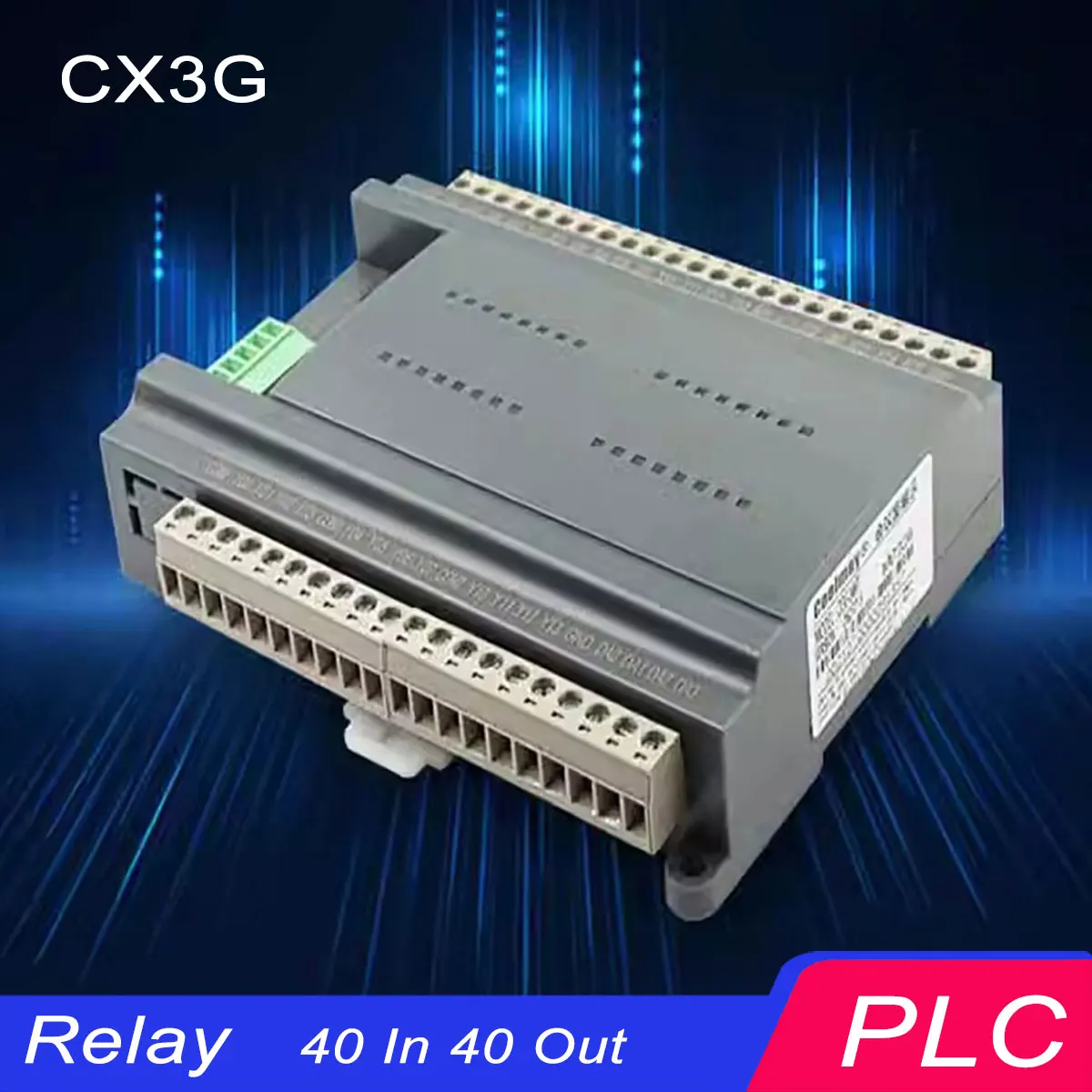 

Coolmay CX3G-16MR 24MR 32MR 48MR 64MR PLC Ethernet Programmable Logic Controller Compatible Mitsubishi FX3U/FX2U/FX3S series