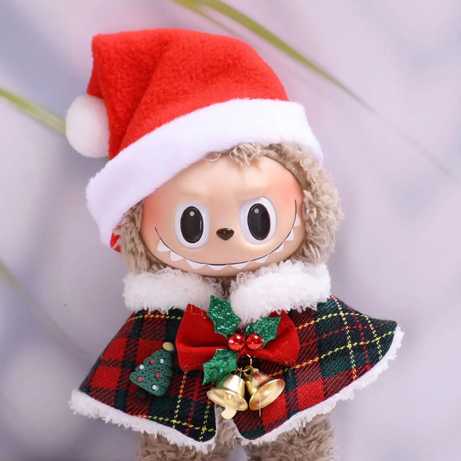 6.69inch Doll Clothes Doll Cloak Christmas Dress up Toy,Comfortable,Fashion with Hat Doll Accessories Doll Clothing for Gift