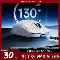 Mchose A5 Pro Max Ultra Tri Mode Gaming Mouse Paw3395 Lightweight Wireless Bluetooth Customize Low Delay Mice E-Sports Accessory