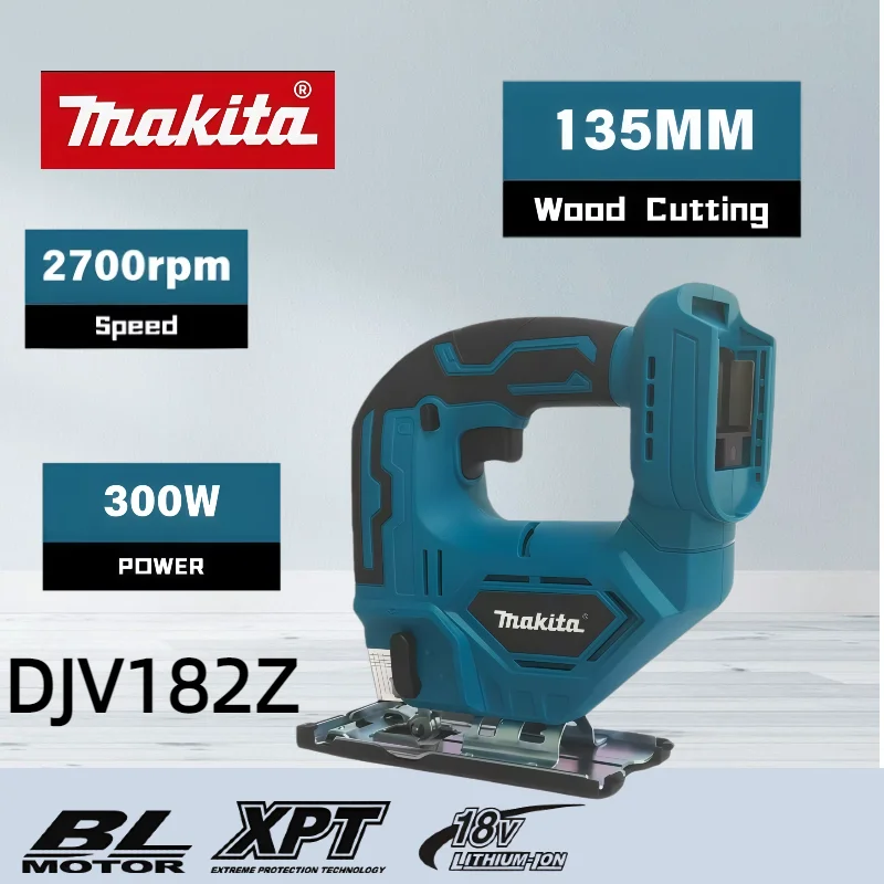 

Аккумуляторная многофункциональная электрическая пила Makita DJV182 с бесщеточным двигателем для резки древесины и проволоки
