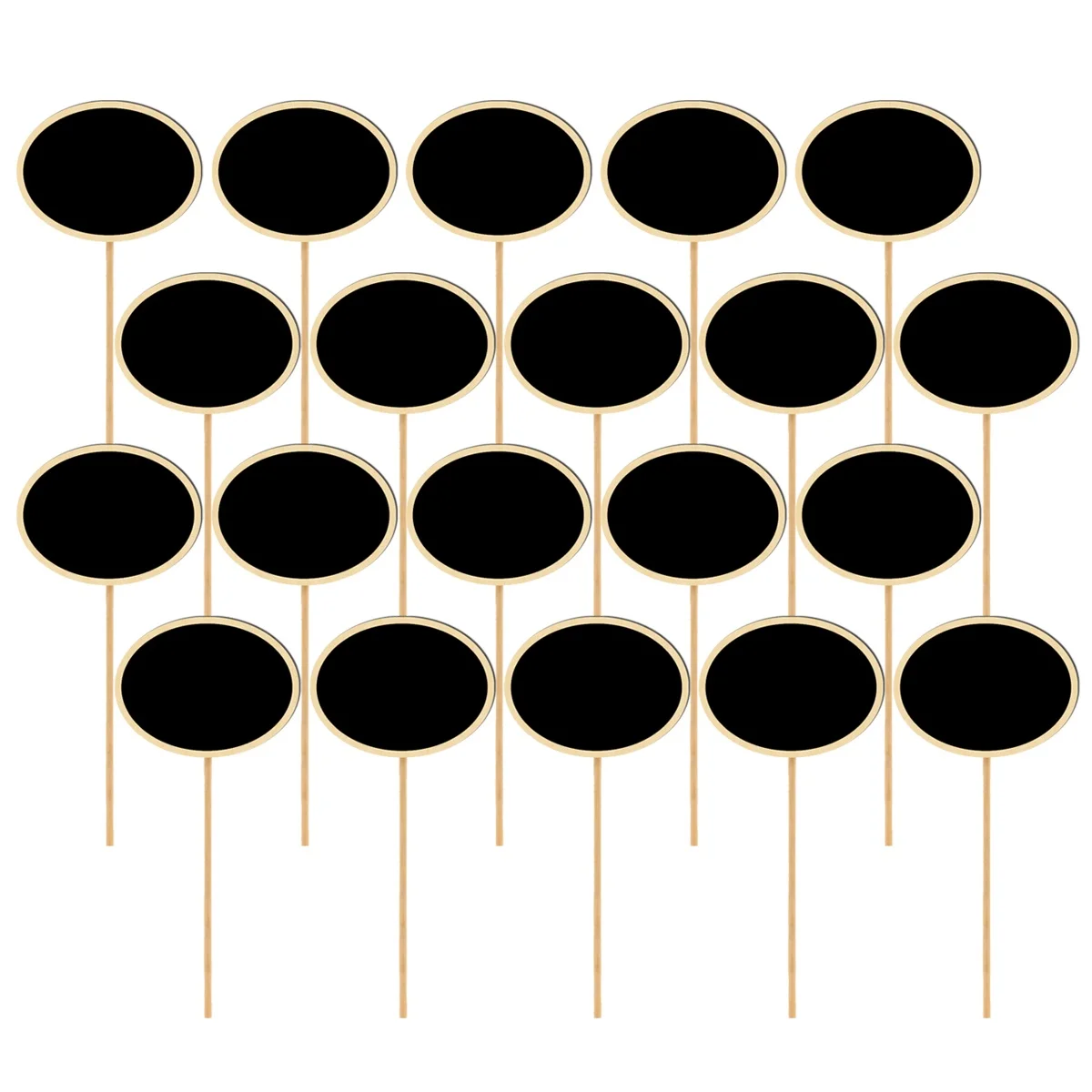 

20pcs Mini Chalkboard Toppers Small Blackboard Inserts Lightweight For Garden Wedding Christmas Decoration Flower Plant