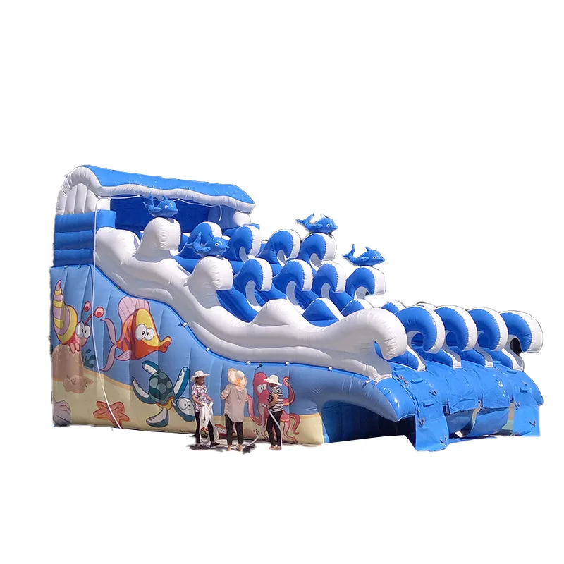 #Customized manufacturer wholesale inflatable pool slide outdoor mobile water park bracket pool castle combination children's pl
